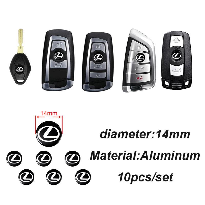 New 14mm Car Shell Remote Key Emblem Sticker Badge Emblem for Lexus 250 300 RX 300 350 US 200 GX 400 460 LX GS450H GS350 ES 350 300H NX300