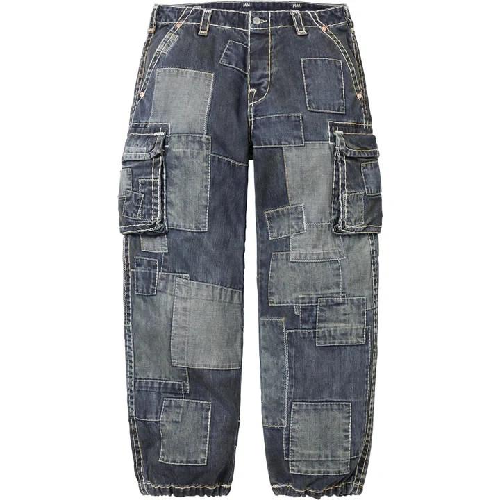 Supreme True Religion Patchwork Cargo Pant Indigo