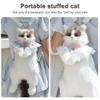 Simulated Cat Shaped Backpack,Kawaii Soft Plush Trendy Backpack Purse,Cute Cat Shoulder Bag For Woman Girls School Bag Gift