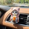 Car Outlet Vent Perfume Clips Cat Air Freshener Diffuser Aromatherapy Decoration Interior Aromatherapy Pad Car Cat Shape Clip