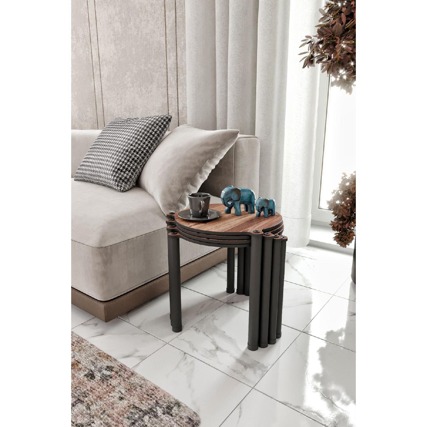 

La Via Madran Круглое гнездо из орехового ореха, 4 шт.