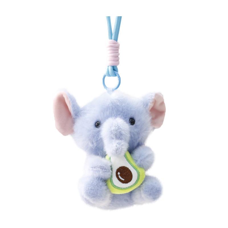 Chaveiro de Pelúcia de Elefante Para Meninas Decoração de Animal Fofa Presente