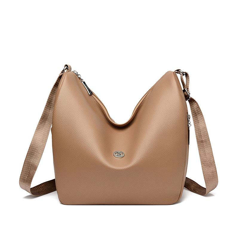 

Легкая женская сумка кроссбоди однотонная сумка через плечо для通勤, большая вместимость, маленькая квадратная сумка верблюд