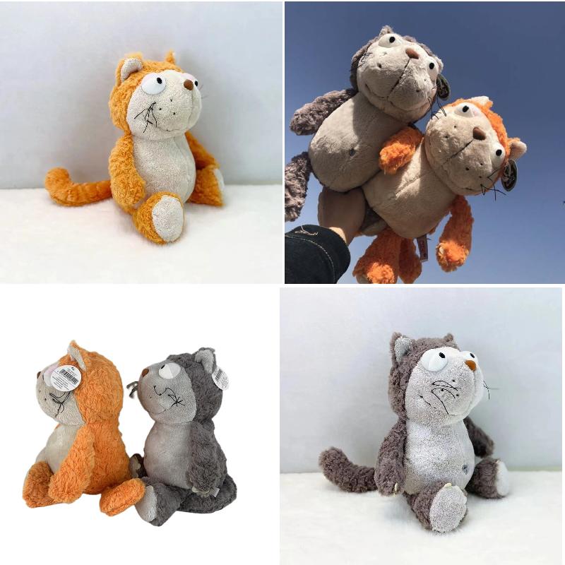 Plush Cat Adorable Toy Pillow Fluffy Hippo Stuffed Animal Gifts Decoration Home