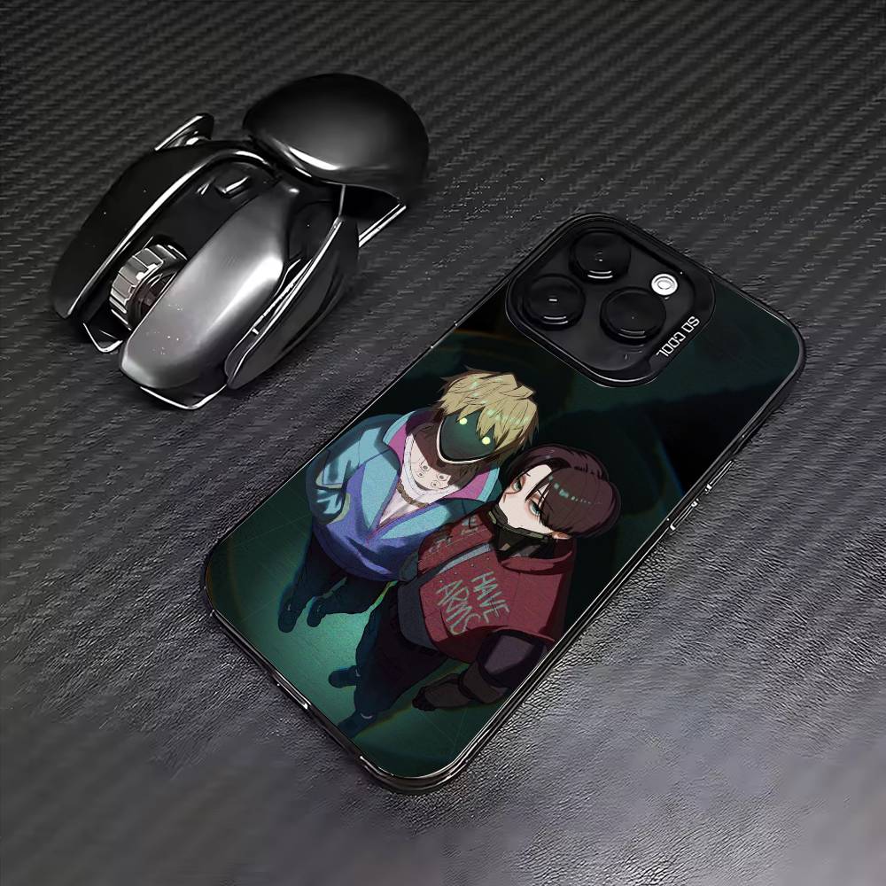 Anime M-Milky S-Subway  Phone Case For iPhone17,16,15,14,13,12,11 Plus,Pro Max Colored Silver Plated Inside Cover