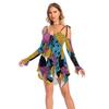 Christmas Horror Sally Cosplay Costume Halloween Zombie Funny Party Dresses Jumpsuit Leggings Mom Daughter Parent-Child Outfit