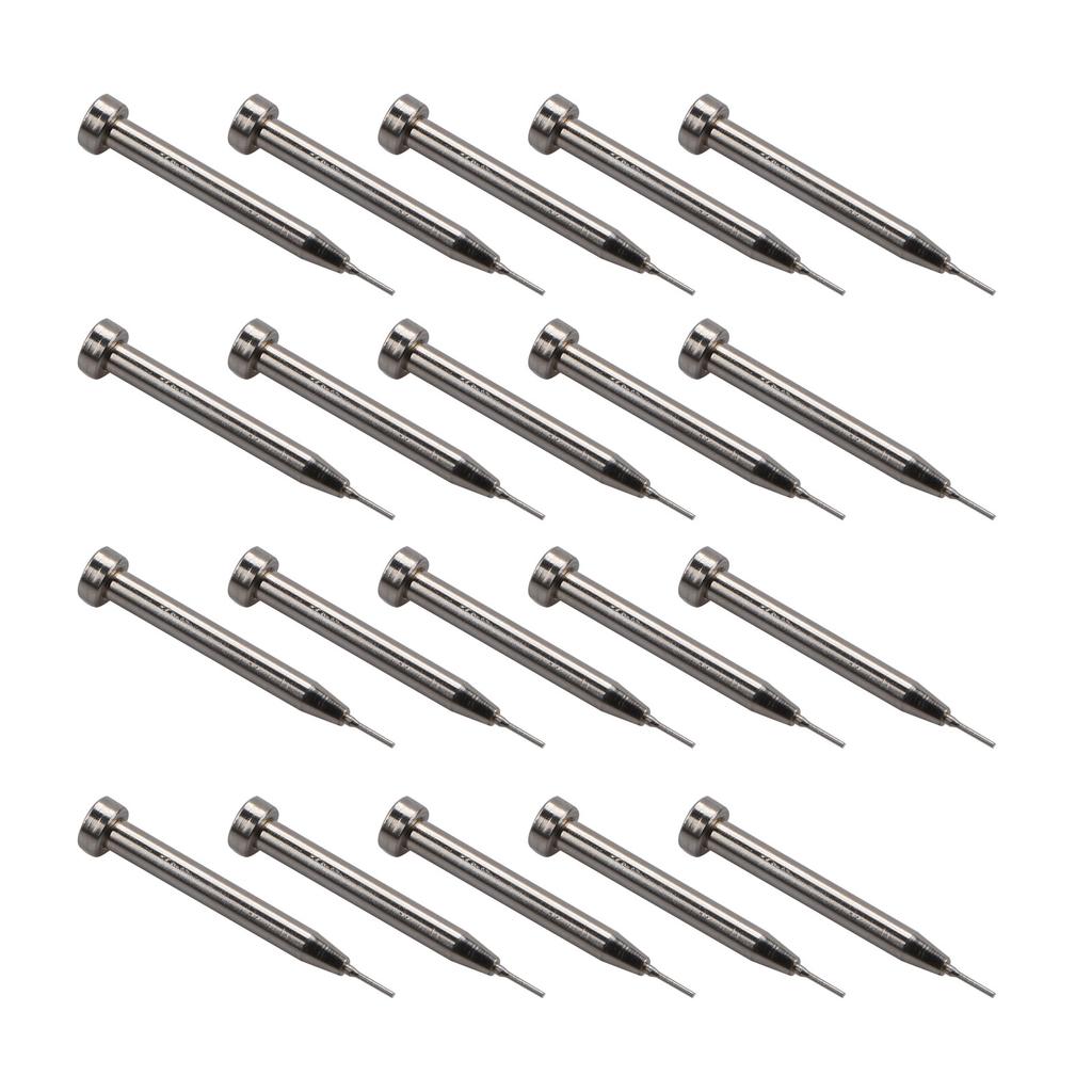 20 Stück/Los Edelstahl Uhrenarmband Gliedstift Entferner Werkzeug 0,8 mm Stanzstift Teile Für Uhrenarmband Einstellung Entfernung Werkzeuge