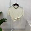 C S In The Room Women Jenna Cable Knit Cropped Short Sleeve 4Color