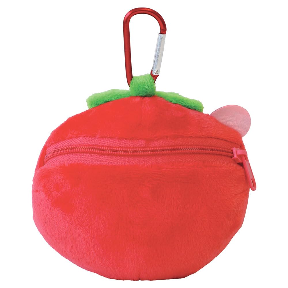Factory Kirby of the Stars Plush Zipper Mascot with Maxim H165 X W140 X D75mm T's Carabiner, Tomato, Approx. (excluding Carabiner), HK-5546738MT