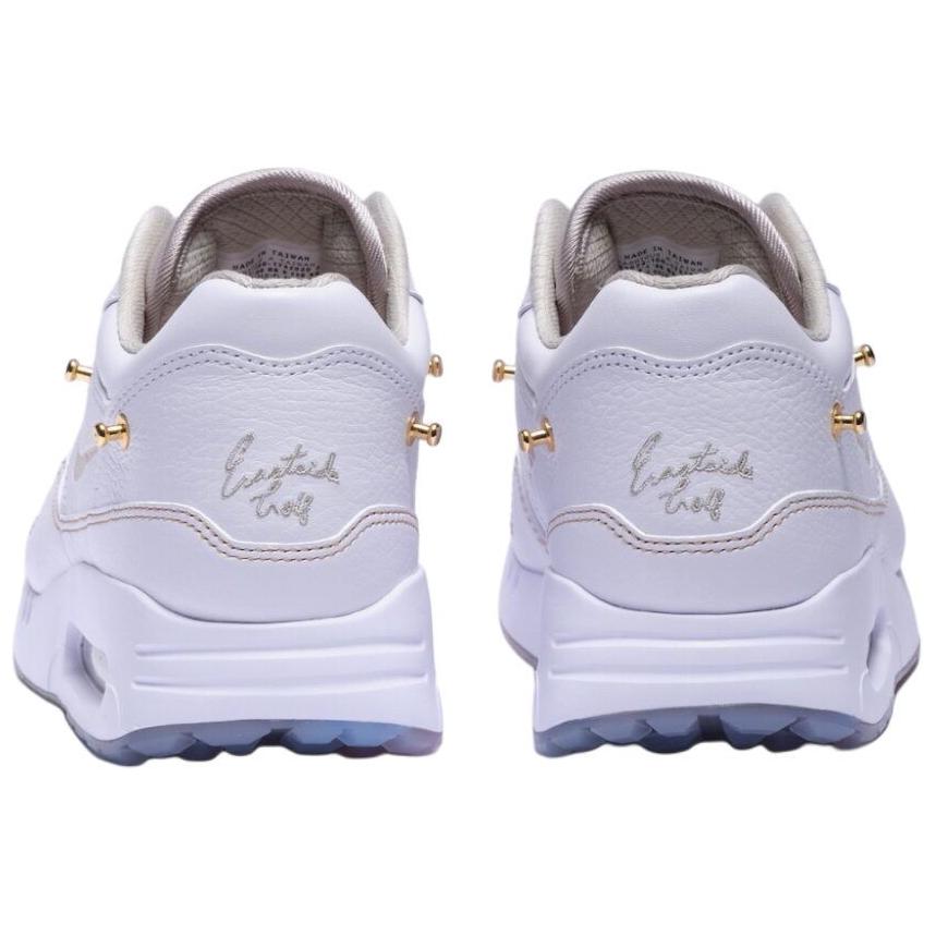 Eastside Golf X Nike Air Max 1 86 OG Golf Big Bubble - Everyones Game. Be Authentic Unisex Sneakers White Metallic-Gold Pure-Platinum HQ3074-100