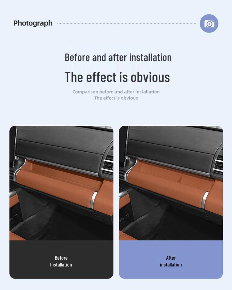 Silicone Protective Pad for Passenger Side Storage in Equation Leopard Titanium 7 Decor