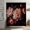 Floral Shower Curtain Botanical Flower Pattern Vintage Nature Bathroom Decor Farmhouse Rustic Home Textile Wall Hanging Tapestry