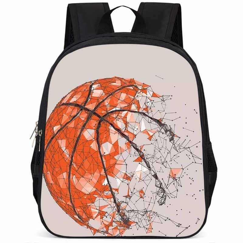 Sac à dos scolaire élégant Basketball 15 pouces Grande capacité Léger Pour Garçons et Filles