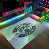 Hibernian FC Design Crystal Velvet Carpet Cozy Non?Slip Printed Rug For Bedroom Living Room Entrance