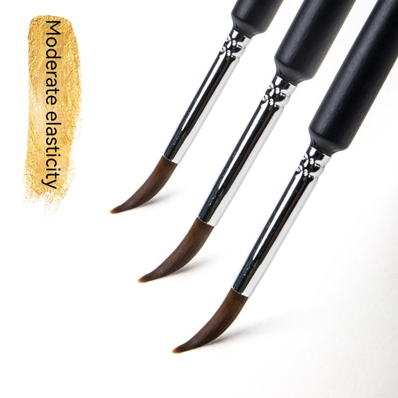 Borrence 11pcs Hook Line Pen art painting brushes weasel hair paint brush gouache watercolor oil paints artists Hand Painted