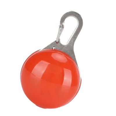 Haustier LED Leuchtanhänger 3 Beleuchtungsmodi Nachtsicherheitswarnlicht Clip-On Halsbänder(rot )