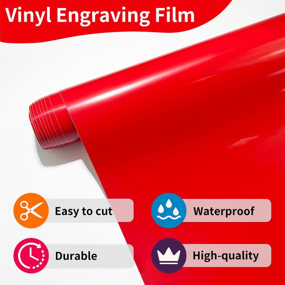 1Roll Permanent Adhesive Vinyl Film Waterproof DIY Home Sticker Car Decoration Scrapbooking and Sign Making Easy To Cut and Weed