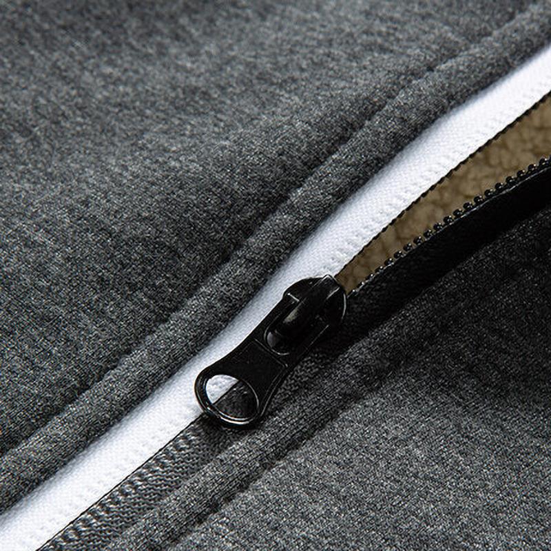 Men's Heavyweight Fleece Lined Jackets Coats Windproof Zip Up Hoodie Winter Warm Hooded Sweatshirt Outerwear Outfits