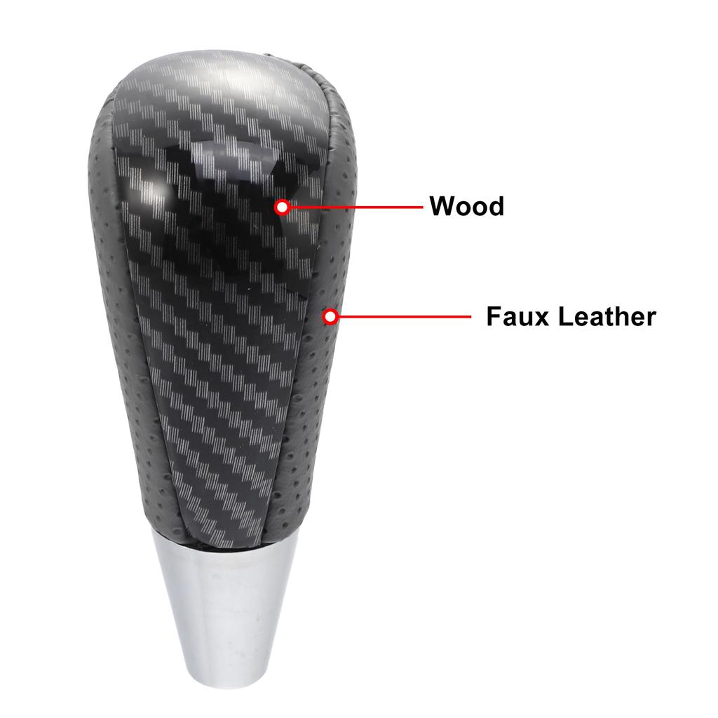 uxcell Car Gear Stick Shift Knob with Carbon Fiber Pattern for Lexus Gray and Black Toyota, RAV4, Corolla, Avalon, Yaris, 4Runner, Sienna, Camry,