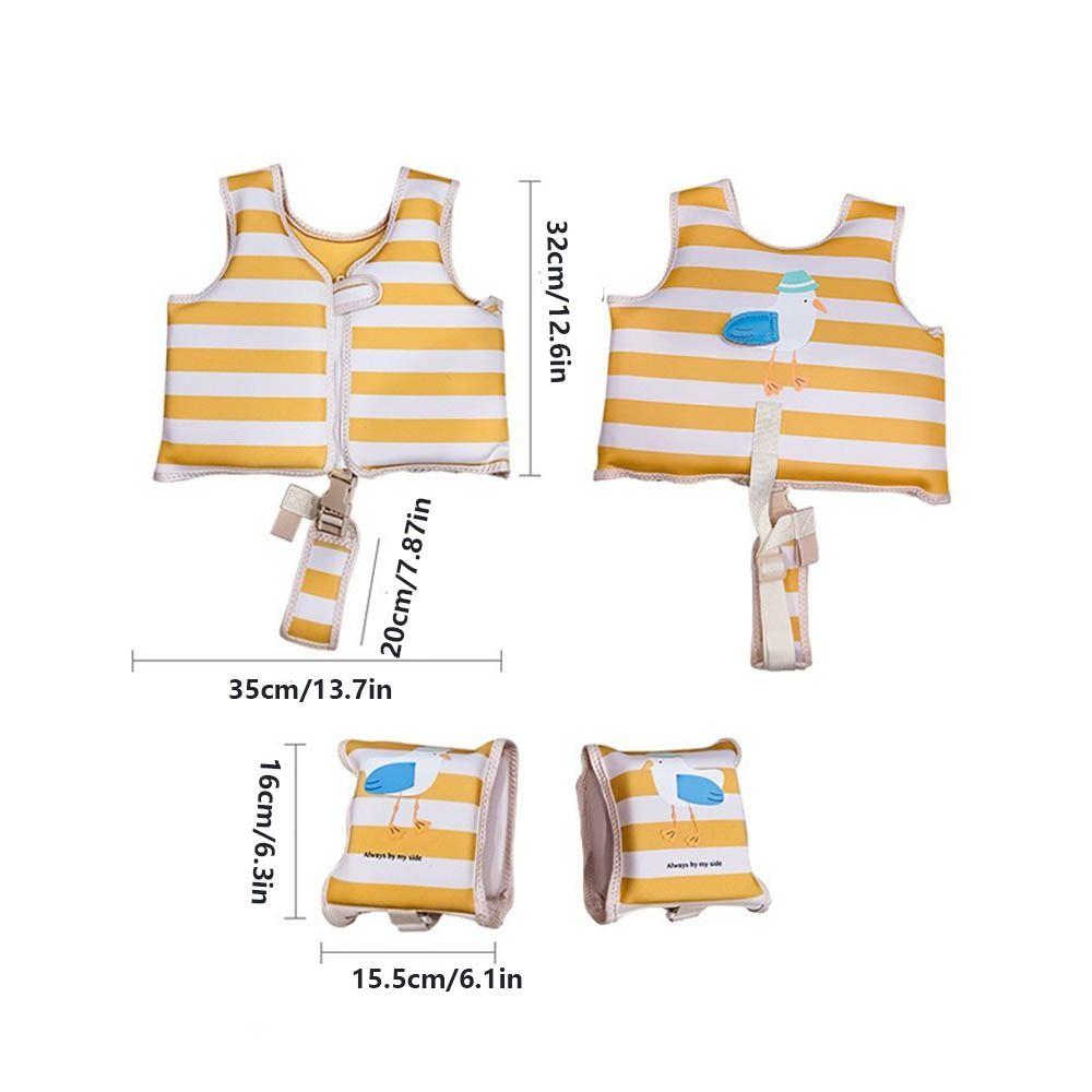 Striped Children's Buoyancy Vest Floats Swimming Life  Jacket Inflation-Free Swimming Vest  Child