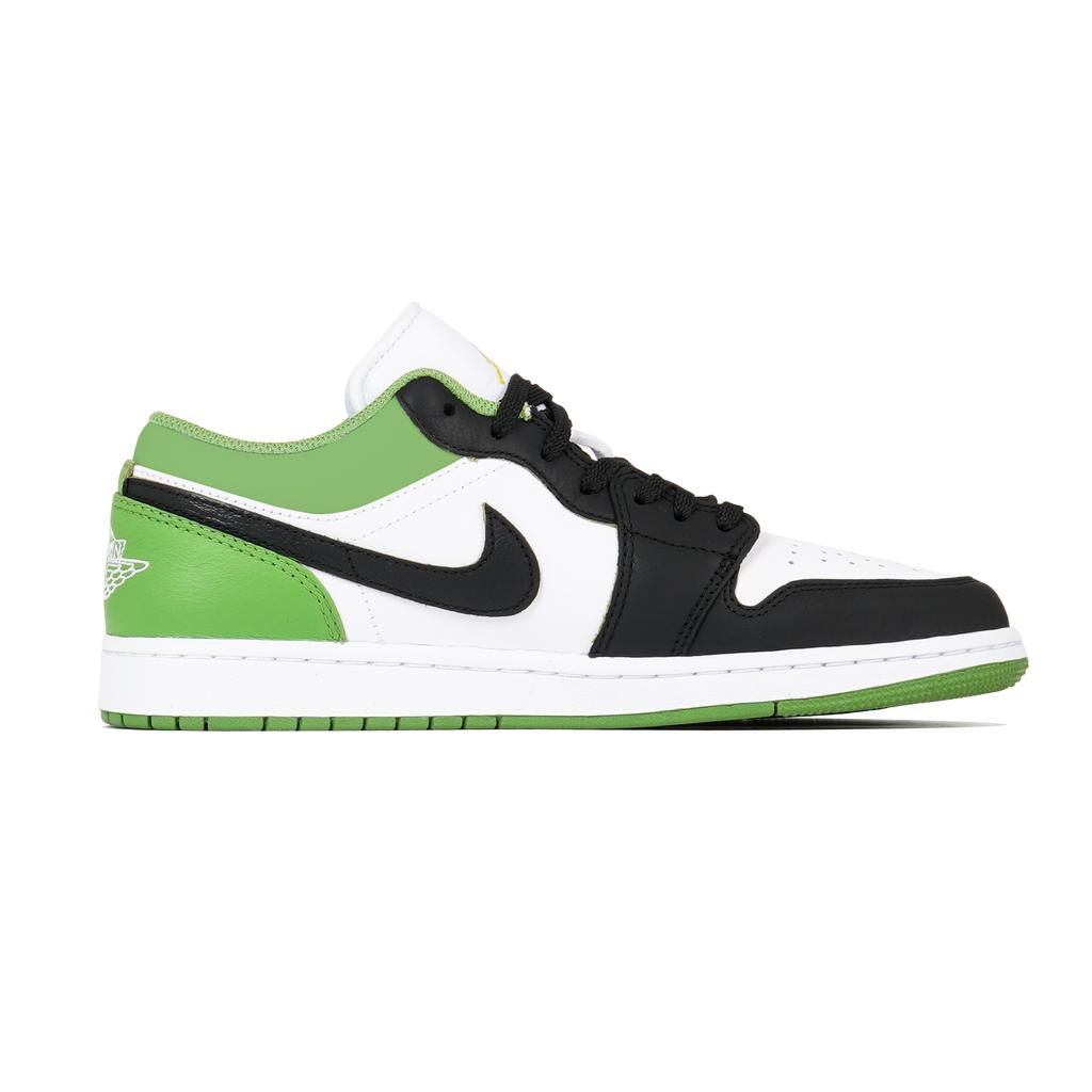 Jordan Air Jordan 1 Vintage Basketball Shoes Men's Low top White/Green/Black HF4823-100(TeamP-)
