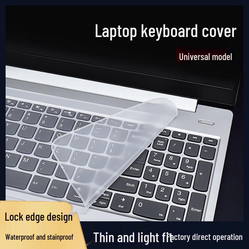 Silikonový kryt klávesnice notebooku - Prachotěsný, Průhledný, Univerzální střih, Ochranná fólie 12-15 palců