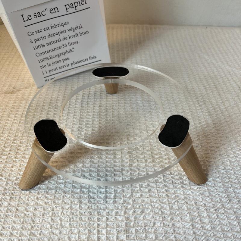 Harman Kardon Glazed Crystal Wood Anti-Slip Desktop Speaker Stand - Free Shipping & Ideal for Home Use