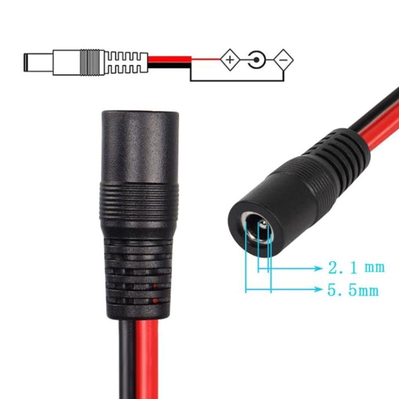 XT60I to DC5521 Converters Cable Power Cable Plastic and Metal Texture Power Cord Perfect for Vehicles and FPV Equipment