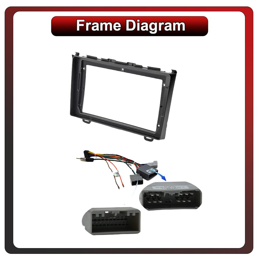 2Din Android Car-Play Car Radio,Honda CR-V III 2007-2012,Multimedia Player Head Unit Stereo GPS Navigation BT WIFI,1+16GB