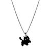 Versatile Black Cat Couple Necklace Pendant – Titanium Steel Hip Hop Style Sweater Chain