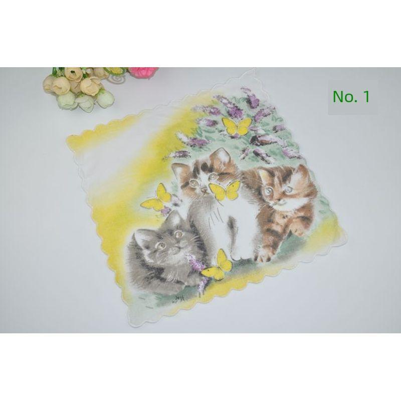 

Детский мультяшный носовой платок из чистого хлопка, маленький носовой платок для детского сада, любимый детьми, экспортный носовой платок с хвостиком 1