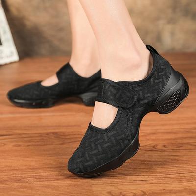 Damen-Sneaker Atmungsaktive Tanzschuhe Flache Moderne Tanzschuhe
