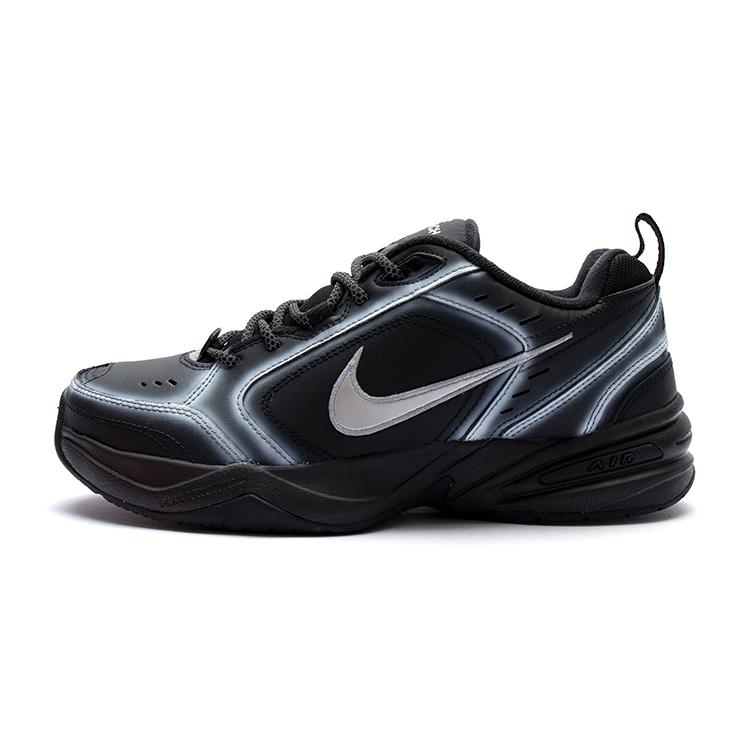 

Nike Air Monarch 4 Textile, Leather Low top Chunky Sneakers Unisex Black Silver 415445-001(Team15-) 42