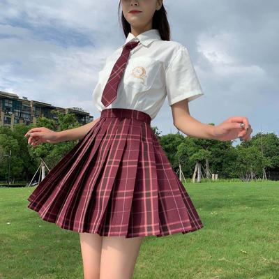 Summer Women Lattice Pleated Korean Skirts Womens JK Mini Skirts High Waist White Skirts Sweet Girl Skirts