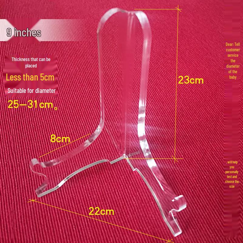 Acrylic Plate Rack & Display Stand for Photos, Crafts, or Tea Cakes