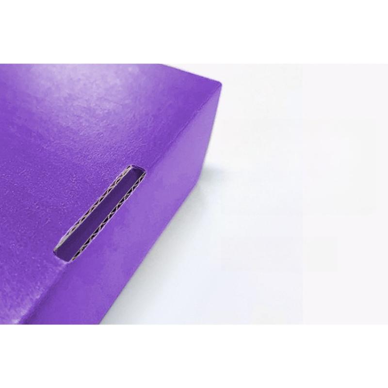 Purple Thick Multi-functional Folding Box Handicraft Makeup and Skincare Fragile Packaging Boxes Anti Drop Wrapping Case for Express Transportation