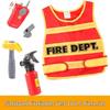 Kids' Firefighter Backpack Water Gun Toy Set with Sprinkler & Fire Extinguisher