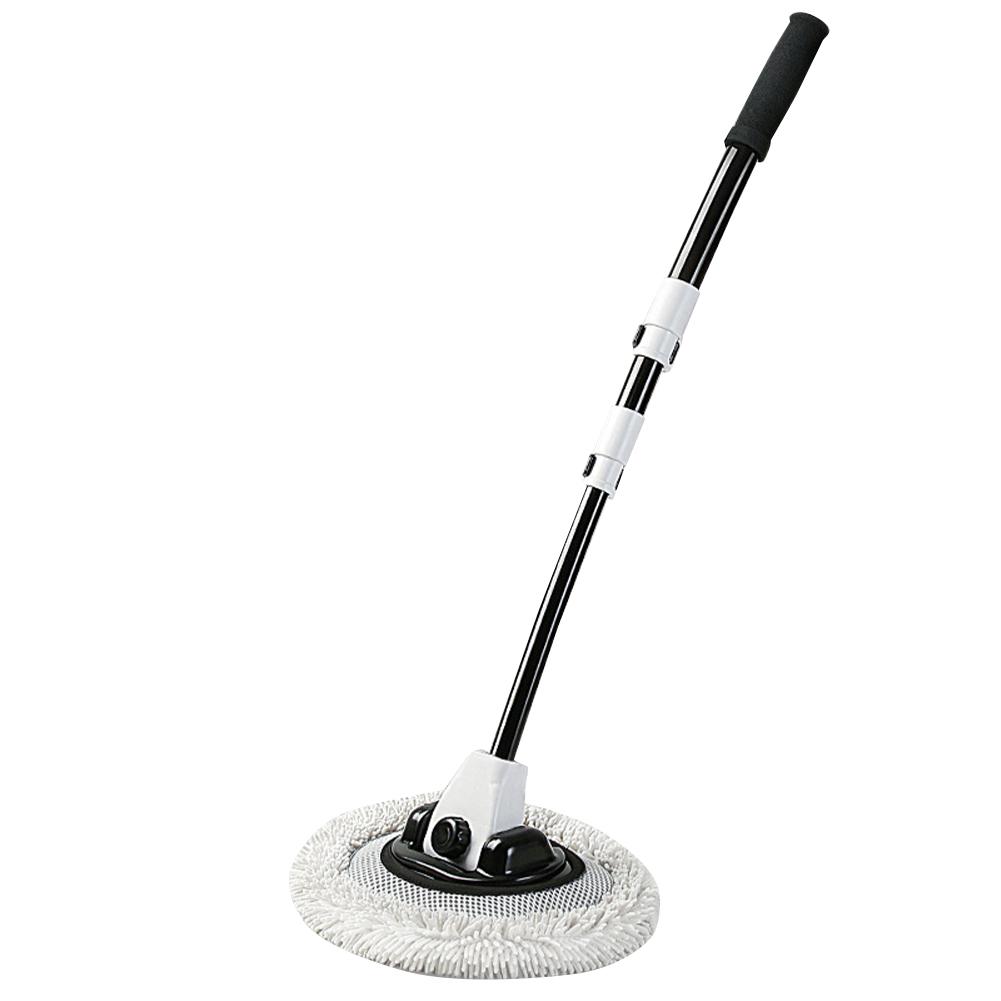 

Щетка для мытья автомобиля с изгибом 15° и телескопической ручкой из алюминиевого сплава, мягкая швабра из микрофибры синели без царапин для RV Boat