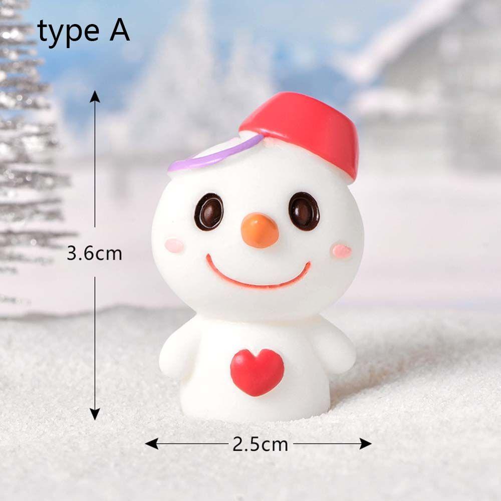 Model Miniature Dairy Sheep Little Statue Christmas Tree Figurines Micro Landscape Santa Claus