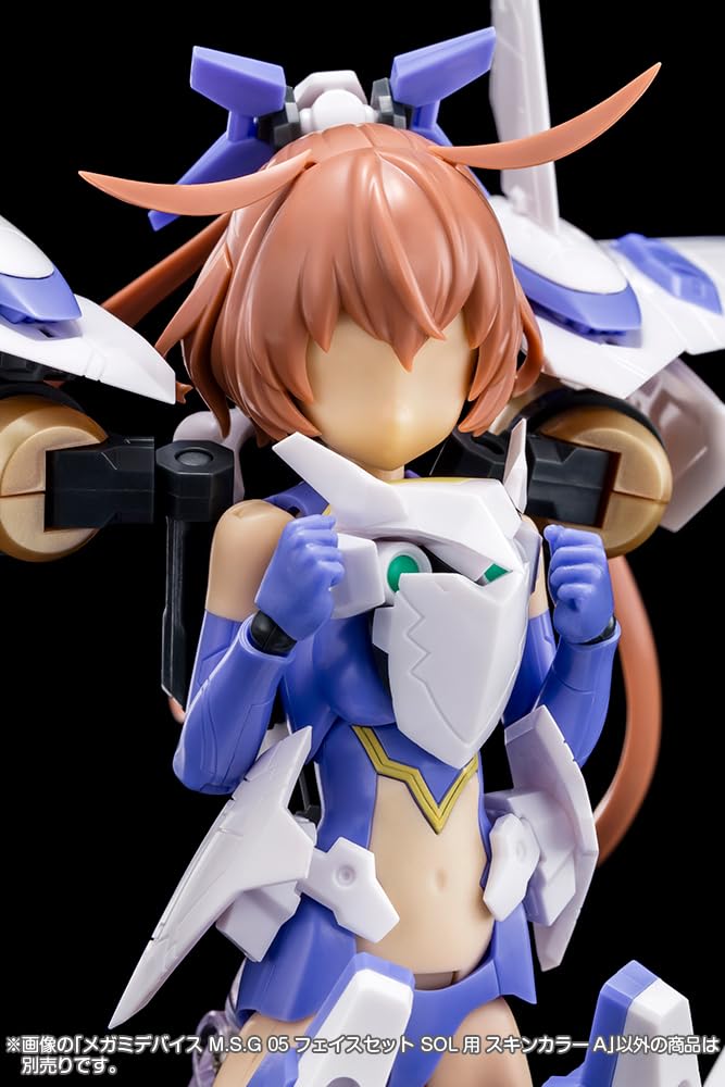 Kotobukiya Megami Device 05 Face Set for Skin Color Approximately 19mm Scale Plastic Model M.S.G SOL, A, Tall, 1/1