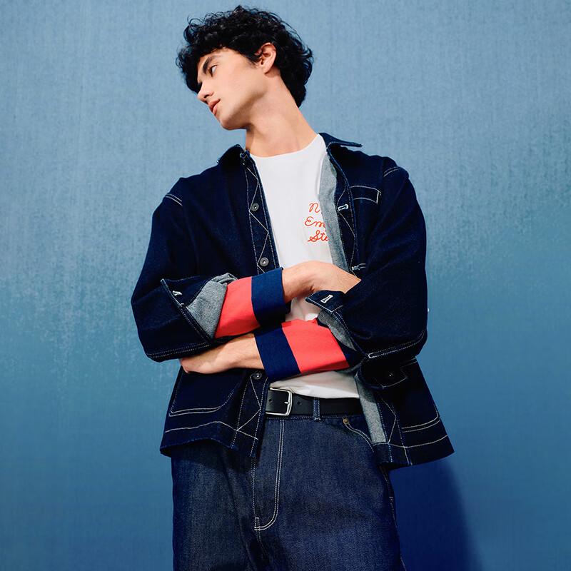 GAP Men's 2025 Spring Topstitched Multi-Pocket Denim Jacket