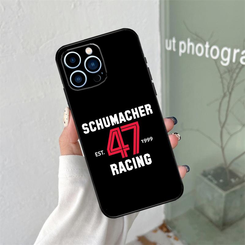 Schumacher Silicone Soft Case For iPhone 17 Air 11 14 15 16 Pro Max 12 13 Mini 16 Plus 16e Back Cover