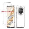 3 in 1 Hybrid Armor Shockproof Case For Honor X9C X60 Pro TPU Frame Transparent Acrylic Plastic Phone Protective Cover Fundas