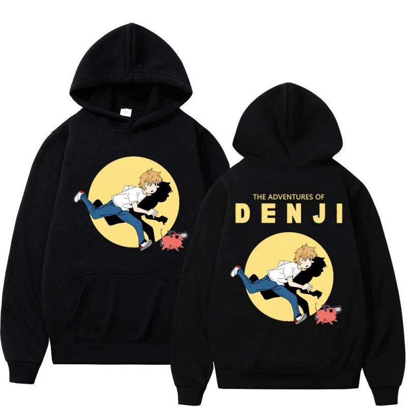 Chainsaw Man Animation New Hoodies Print Fashion Sweatshirt Casual Unisex Autumn Winter Fleece Streetwear Tops Sudaderas