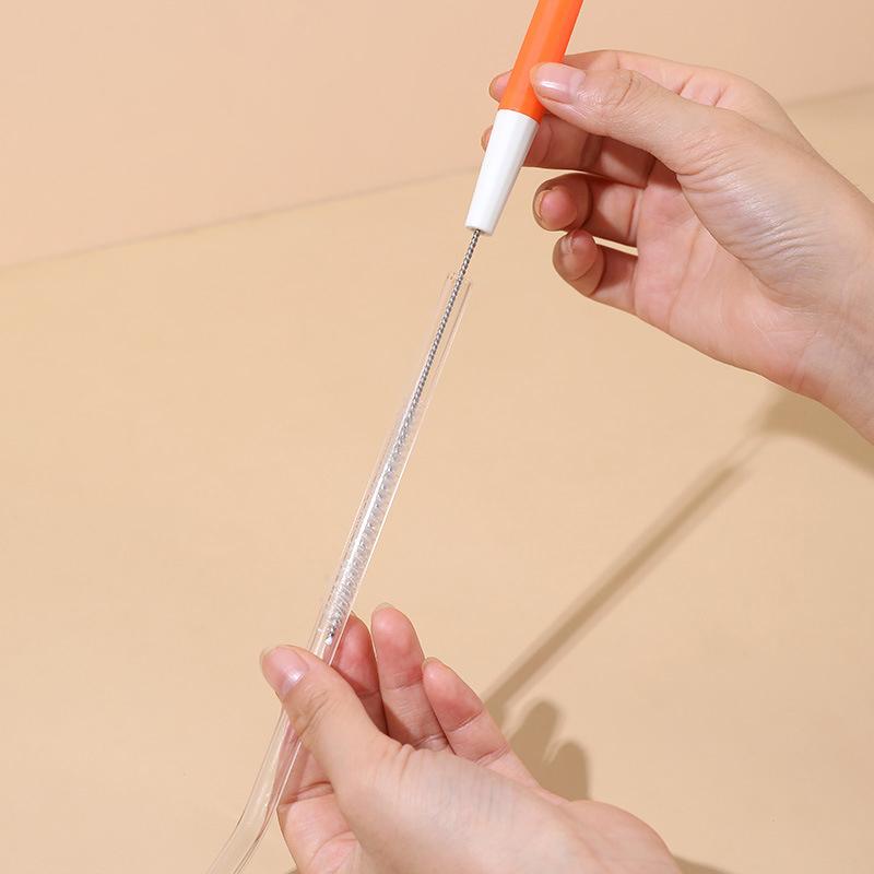 Multi-Functional Straw Brush Detachable Three-In-One Baby Bottle Brush No Dead Angle Cup Lid Gap Thin Tube Cleaning Brush