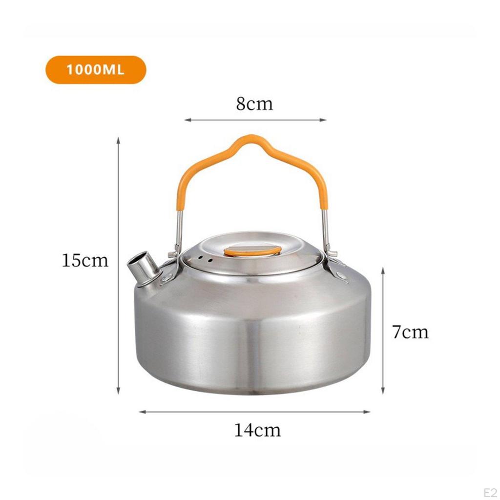 304 Stainless Alloy Beverage Kettle Large Capacity Steel Camping Portable Outdoor