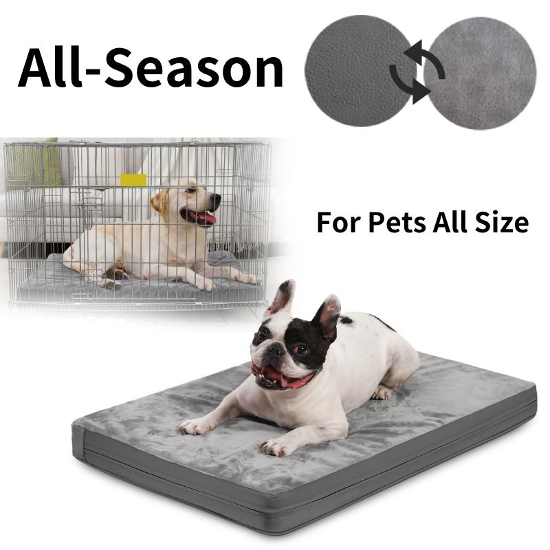 Large Extra Dog Pet Bed Washable Sponge Orthopedic Crate Zip Flat Mattress
