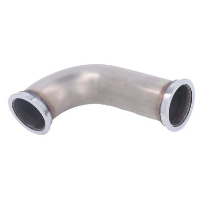 2.5in Turbo Exhaust V Bend Flange Stainless Steel Turbo Charger 90 Degree Clamp On Elbow Pipe for