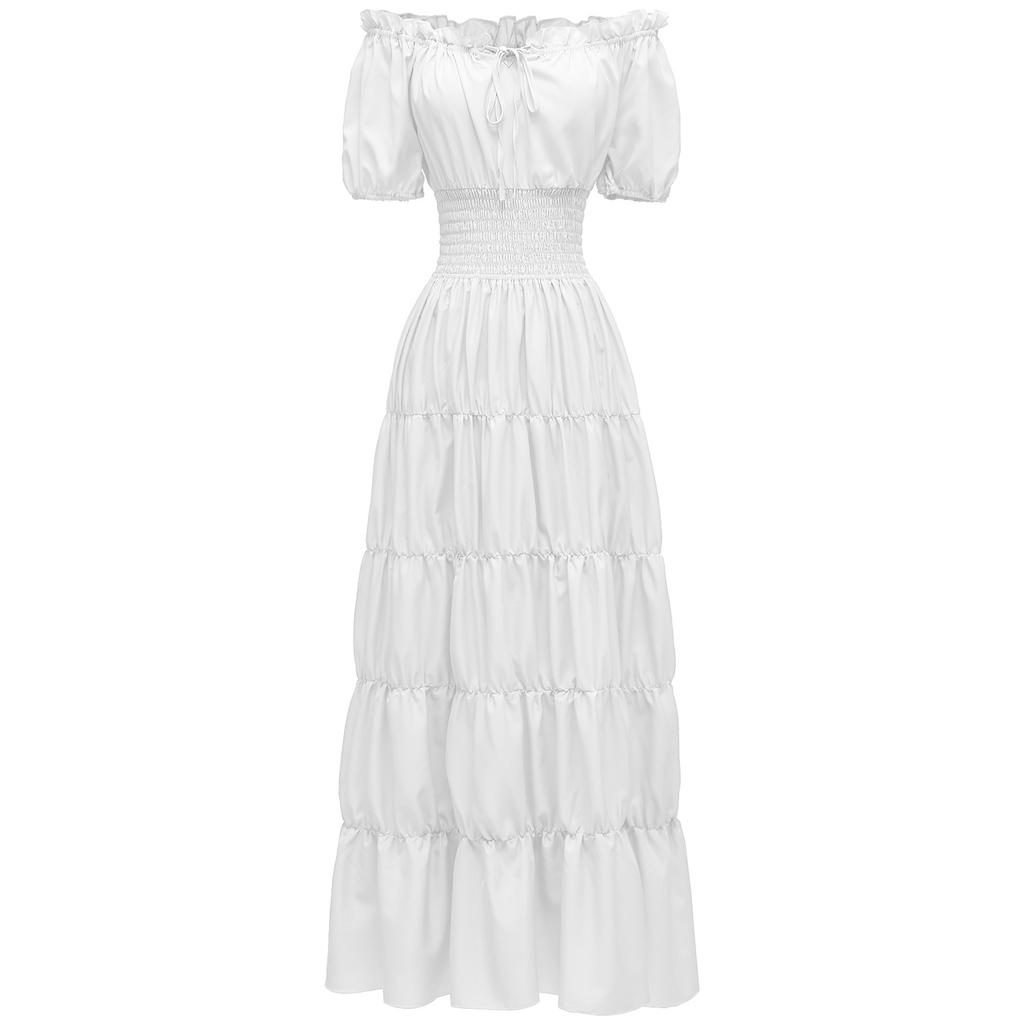 Medieval Renaissance Ladies One-piece Long Skirt Stage Costume Halloween COS Cosplay Retro Costume