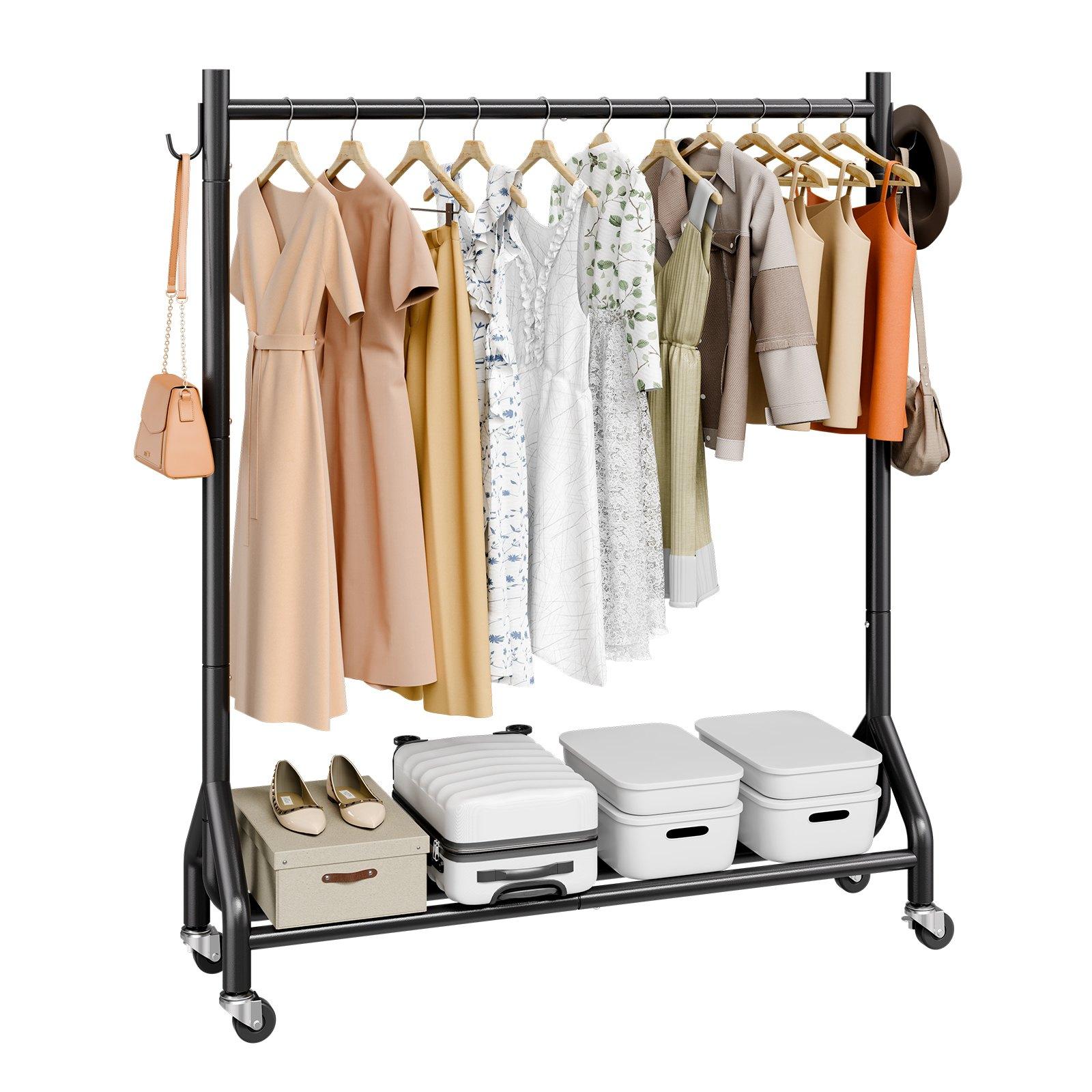 VEVOR Clothes Rack, Rolling Clothing Garment